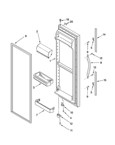 Refrigerator door parts