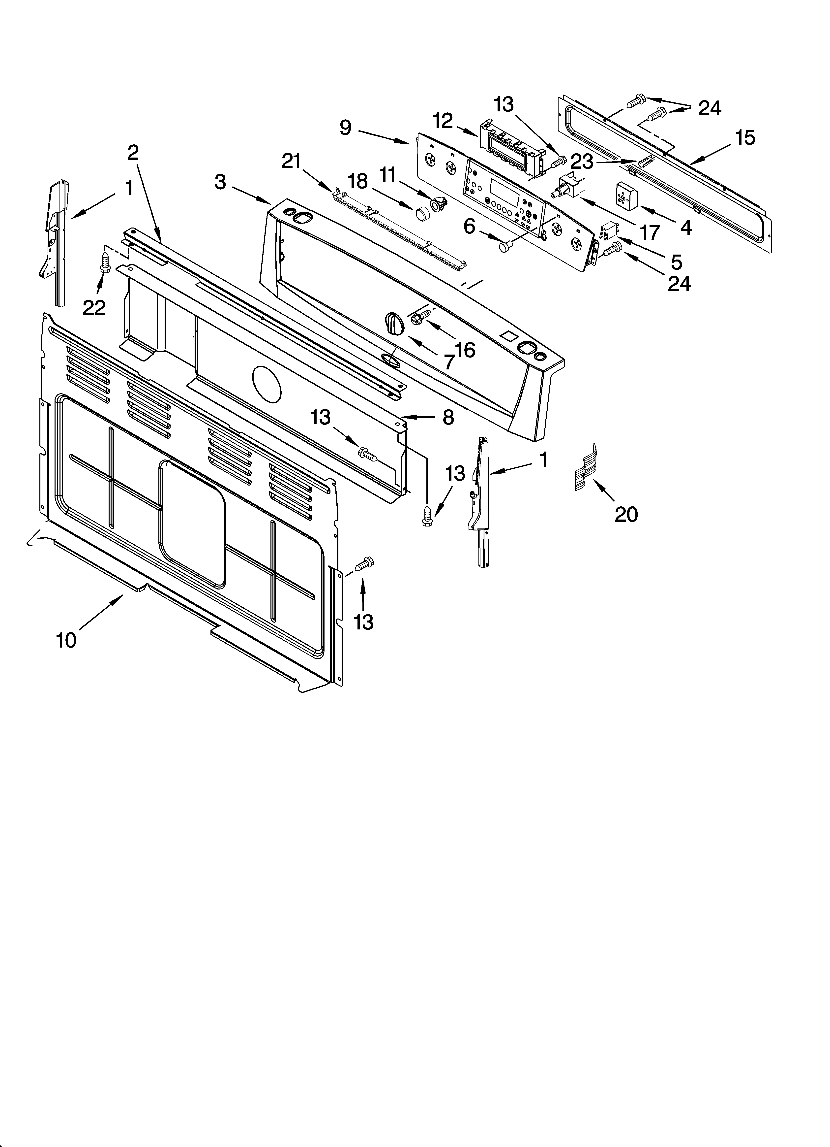 Control panel parts