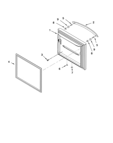 Freezer door parts