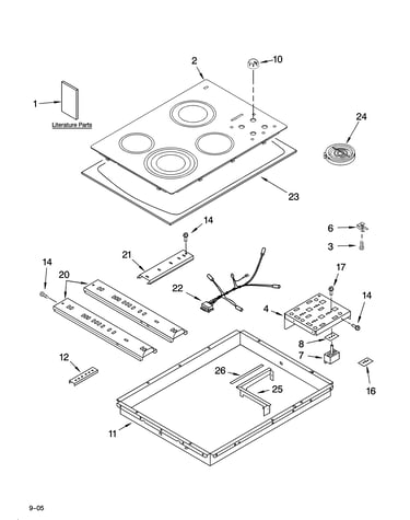 Cooktop parts, optional parts