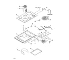 KitchenAid KECD865HBT2 cooktop parts diagram