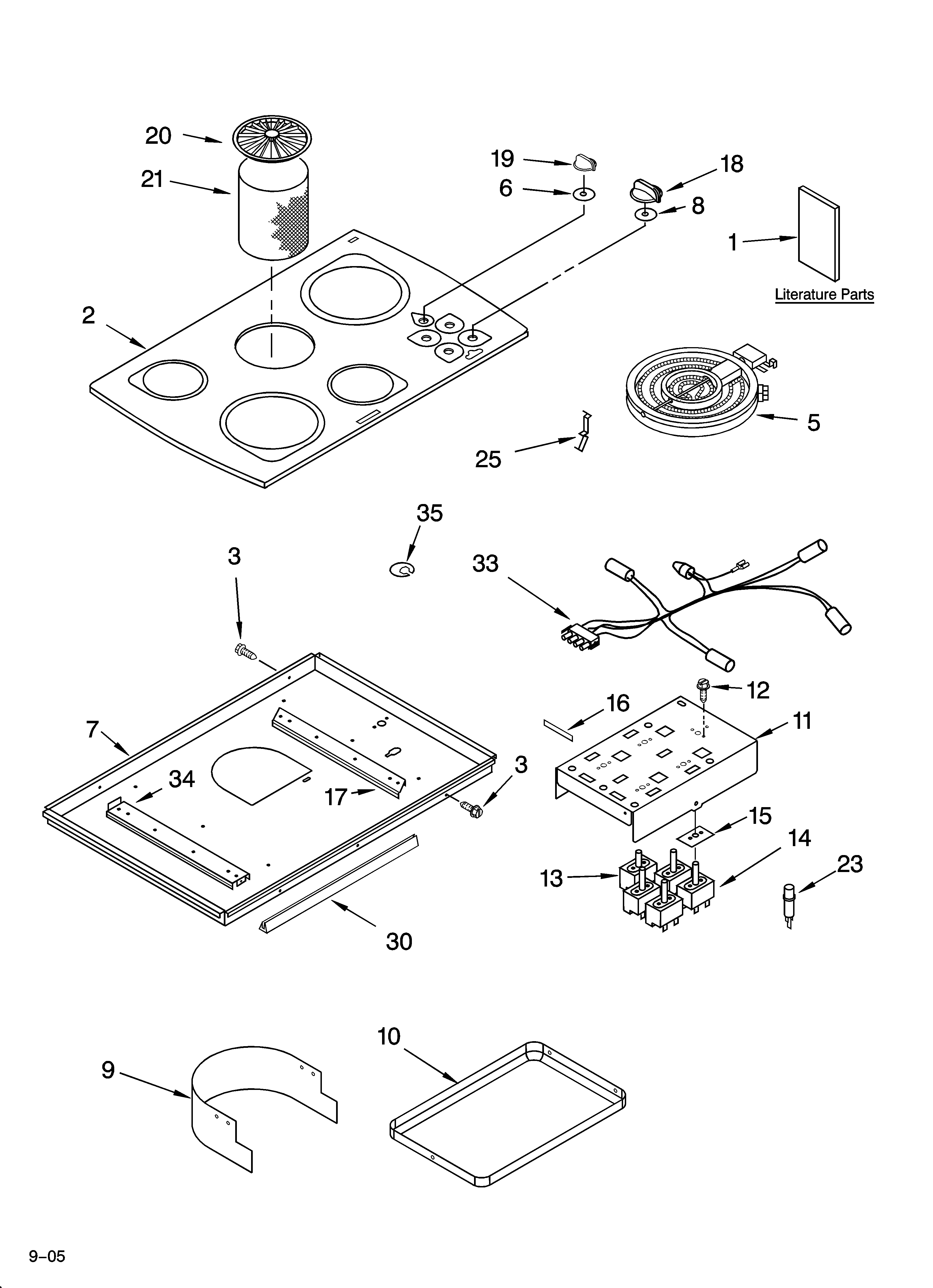 Cooktop parts