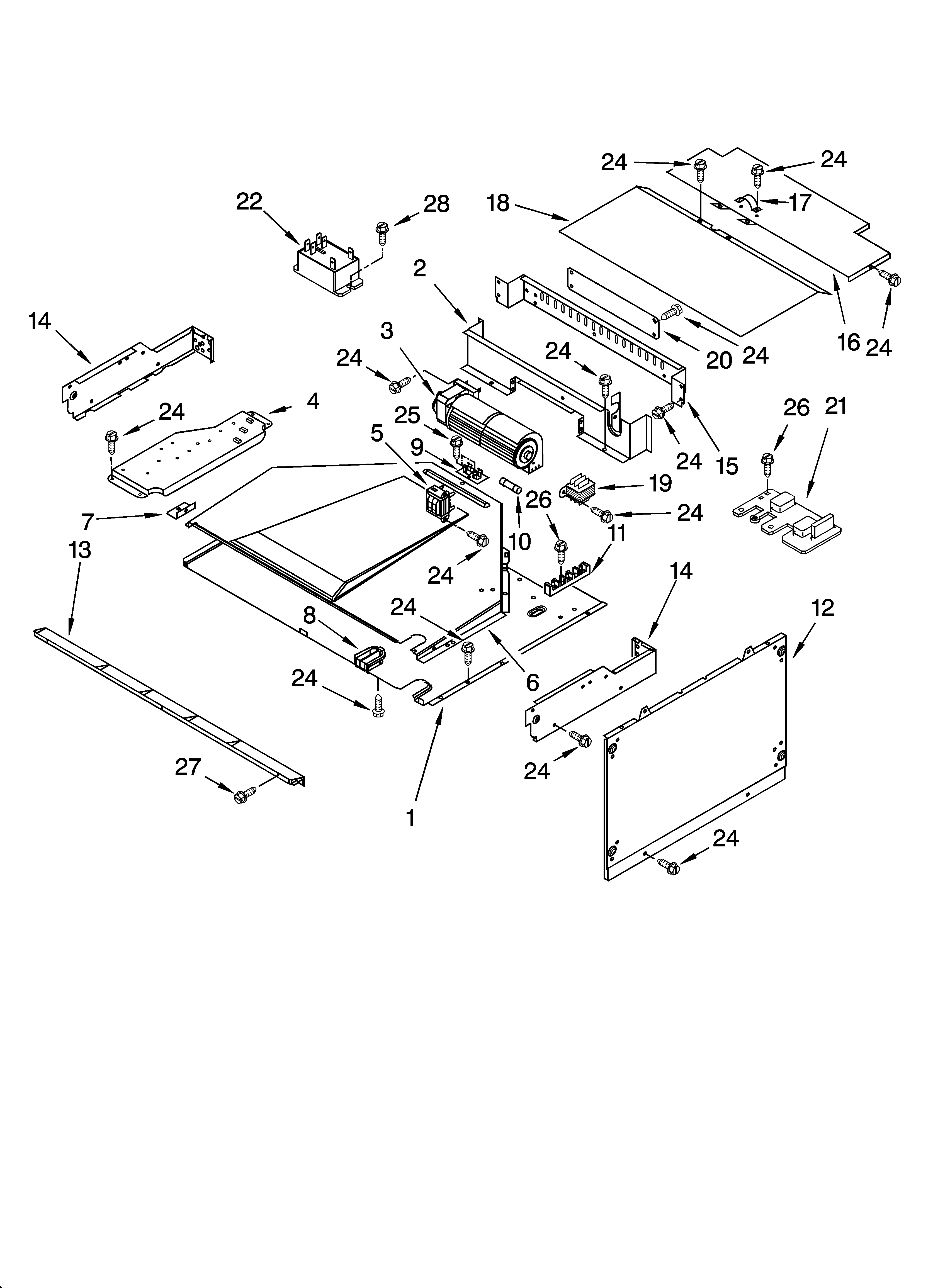 Top venting parts