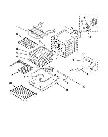 Internal oven parts