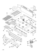 Cooktop, burner and grate parts