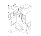 KitchenAid KHWS02RMT0 top and cabinet parts diagram