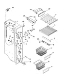 Freezer liner parts