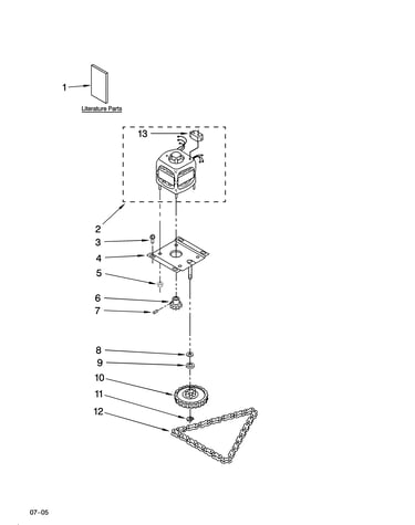 Motor and drive parts