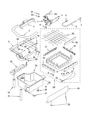 Evaporator ice cutter grid and water parts