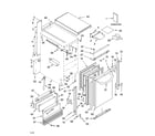 KitchenAid KUIA18NNJS6 cabinet liner and door parts diagram