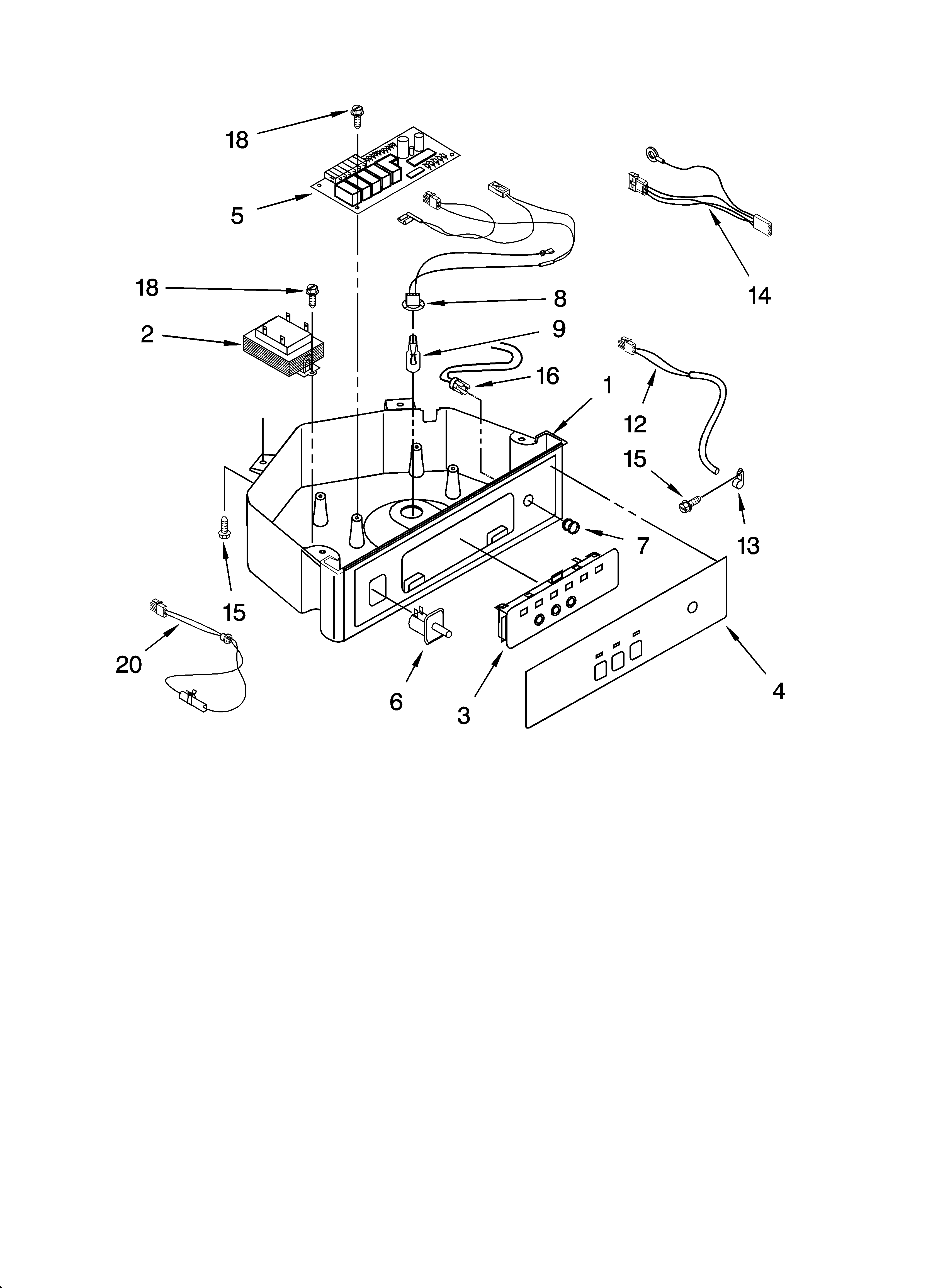 Control panel parts
