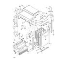 KitchenAid KUIA18PNLS3 cabinet liner and door parts diagram