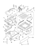 Evaporator ice cutter grid and water parts