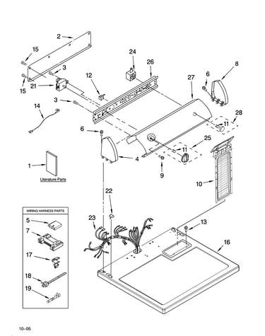 Top and console parts