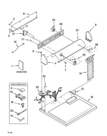 Top and console parts