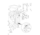 Whirlpool LHW0050PQ0 top and cabinet parts diagram