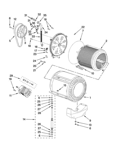 Basket and tub parts