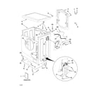 Whirlpool LHW0050PQ1 top and cabinet parts diagram