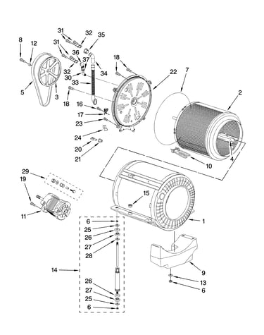 Basket and tub parts
