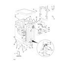 Whirlpool LHW0050PQ2 top and cabinet parts diagram