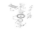 Whirlpool MH3184XPB1 magnetron and turntable parts diagram