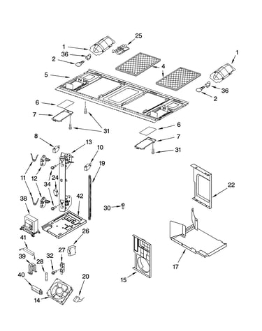 Interior and ventilation parts