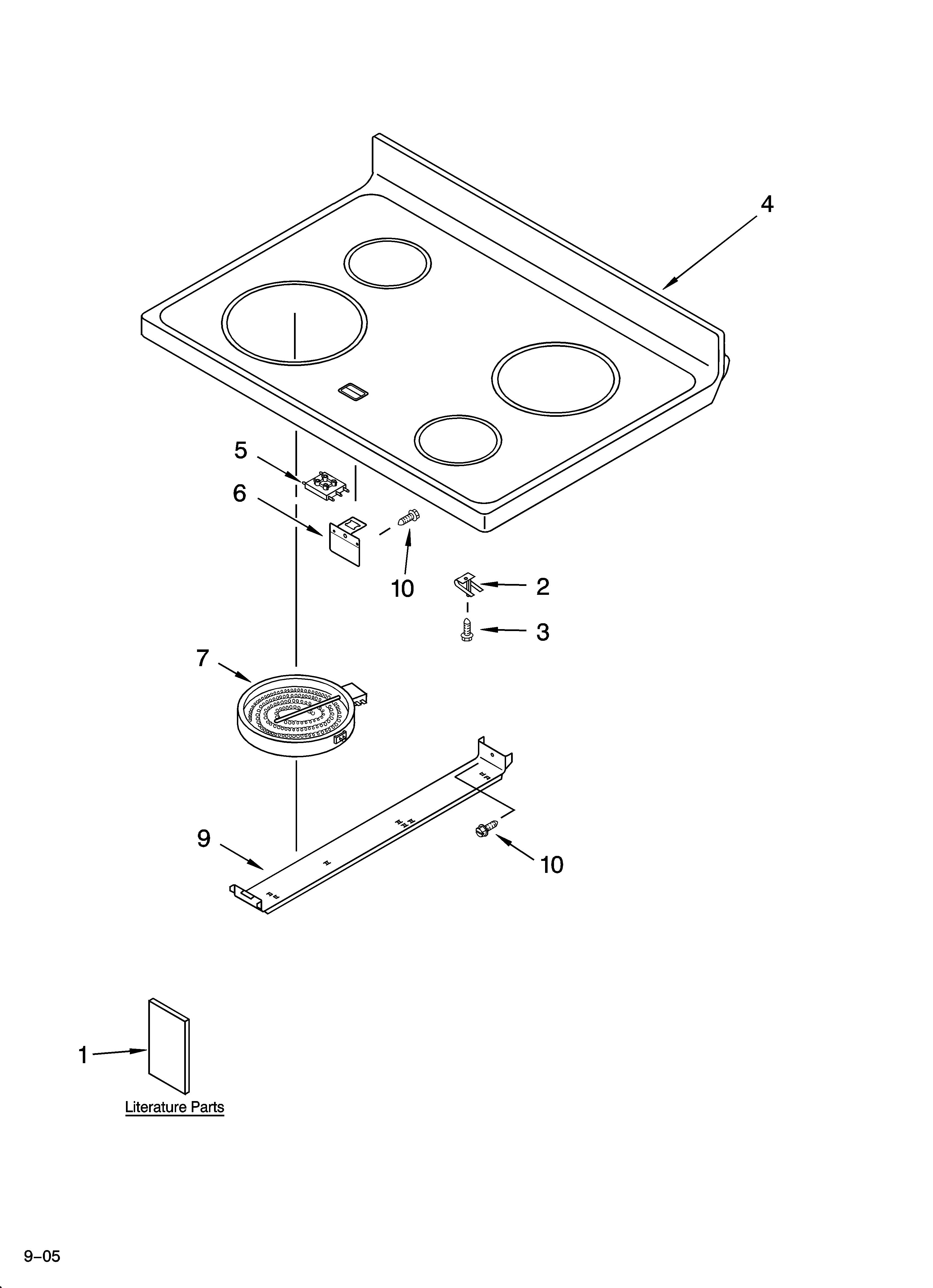 Cooktop parts