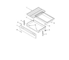 Whirlpool RF196LXMT3 drawer & broiler parts, optional parts diagram