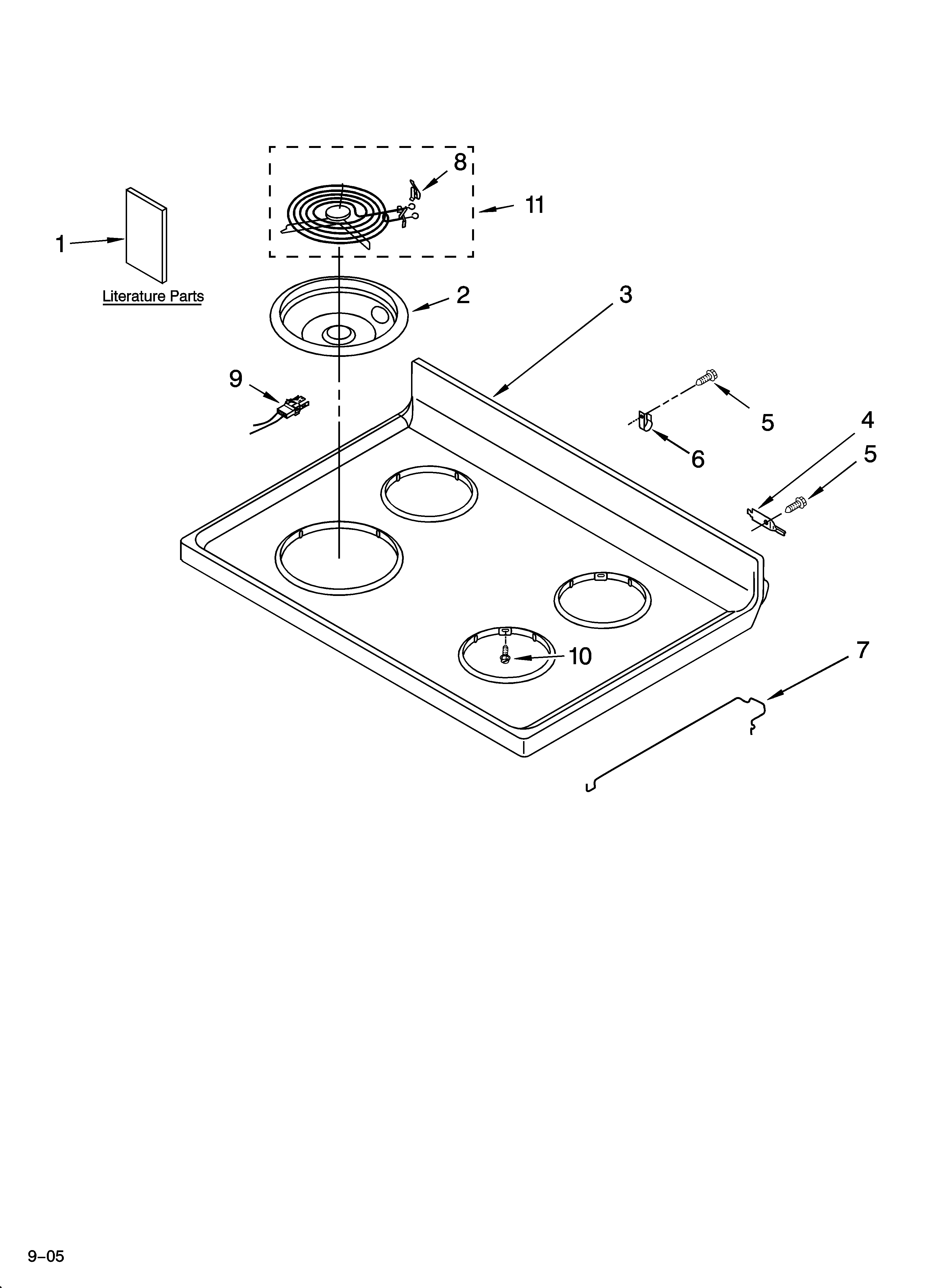 Cooktop parts