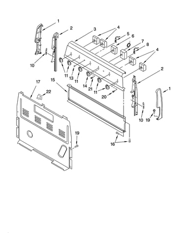 Control panel parts