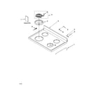 Whirlpool RF303PXKW3 cooktop parts diagram