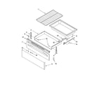 Whirlpool RF370LXPS2 drawer & broiler parts diagram