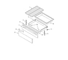 Whirlpool RF378LXPB2 drawer & broiler parts, optional parts diagram