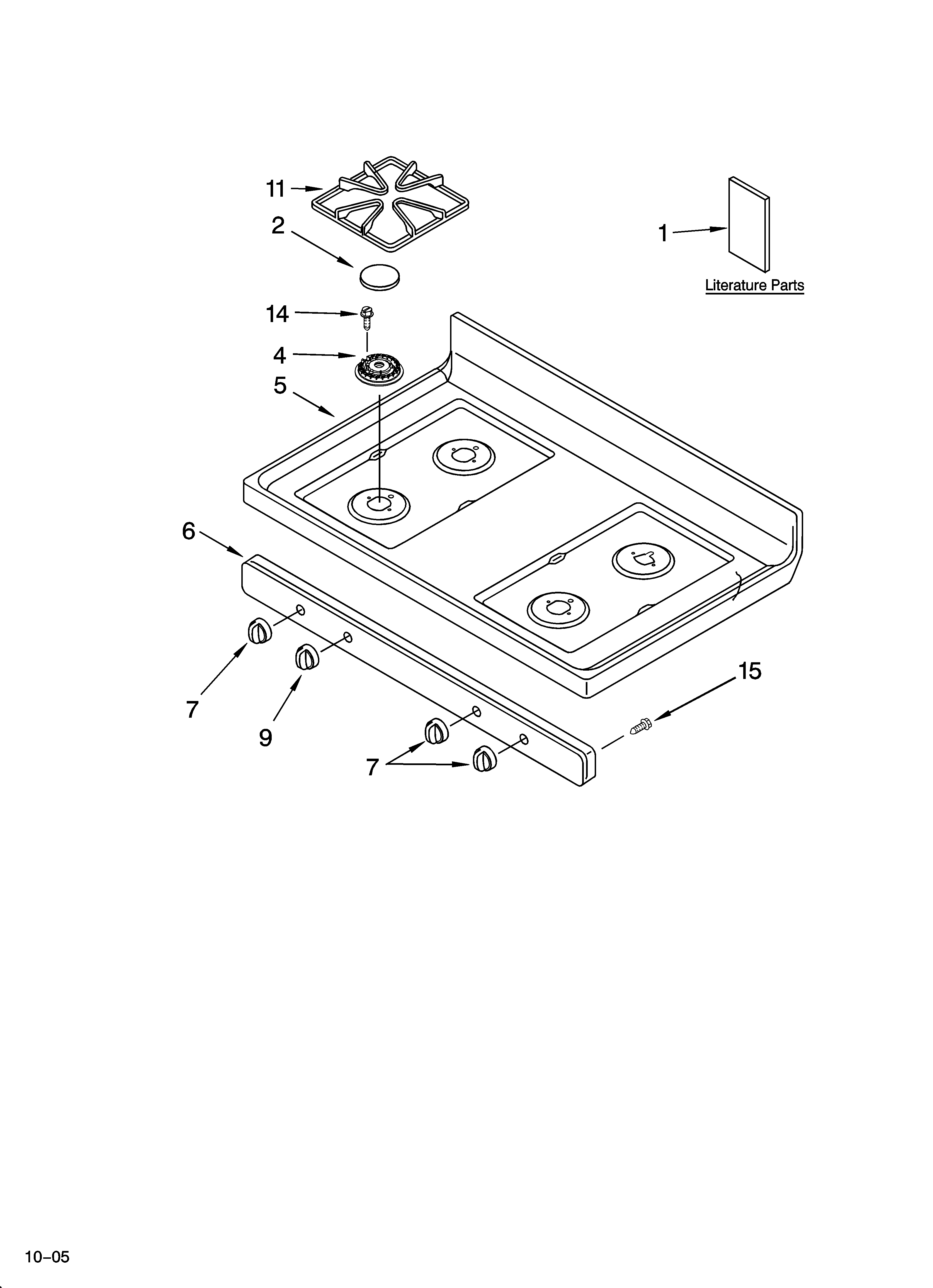 COOKTOP PARTS