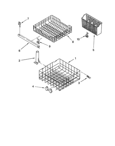 Dishrack parts, optional parts (not included)