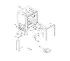 Estate TUD8700RQ0 tub and frame parts diagram