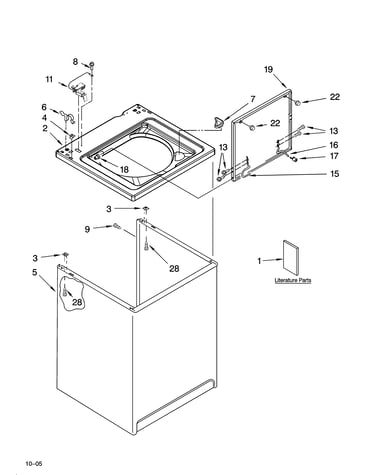 Top and cabinet parts