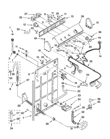 Controls and rear panel parts