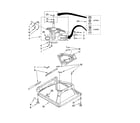 Whirlpool 2DLSQ7533JQ4 machine base parts diagram