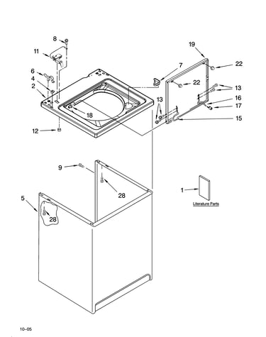 Top and cabinet parts