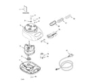 KitchenAid 5KFPM770EAC0 motor and housing parts diagram