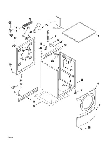 Top and cabinet parts
