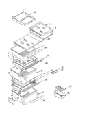 Refrigerator shelf parts