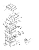 Refrigerator shelf parts