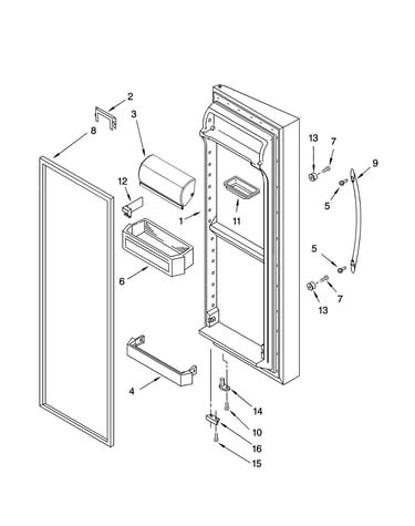 Refrigerator door parts