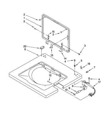 Washer top and lid parts