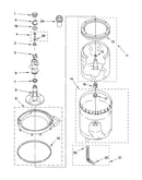 Agitator, basket and tub parts