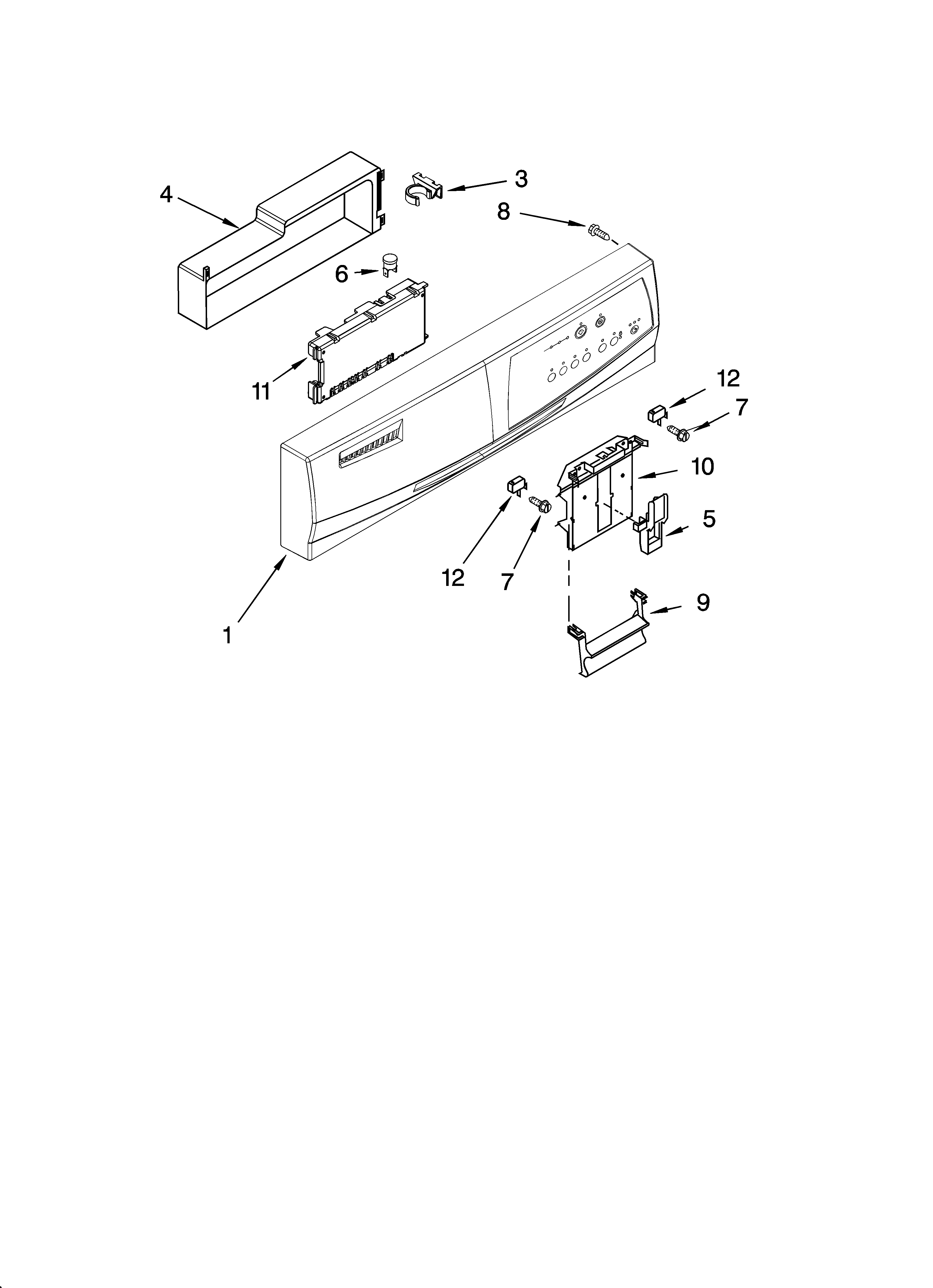 Control panel parts