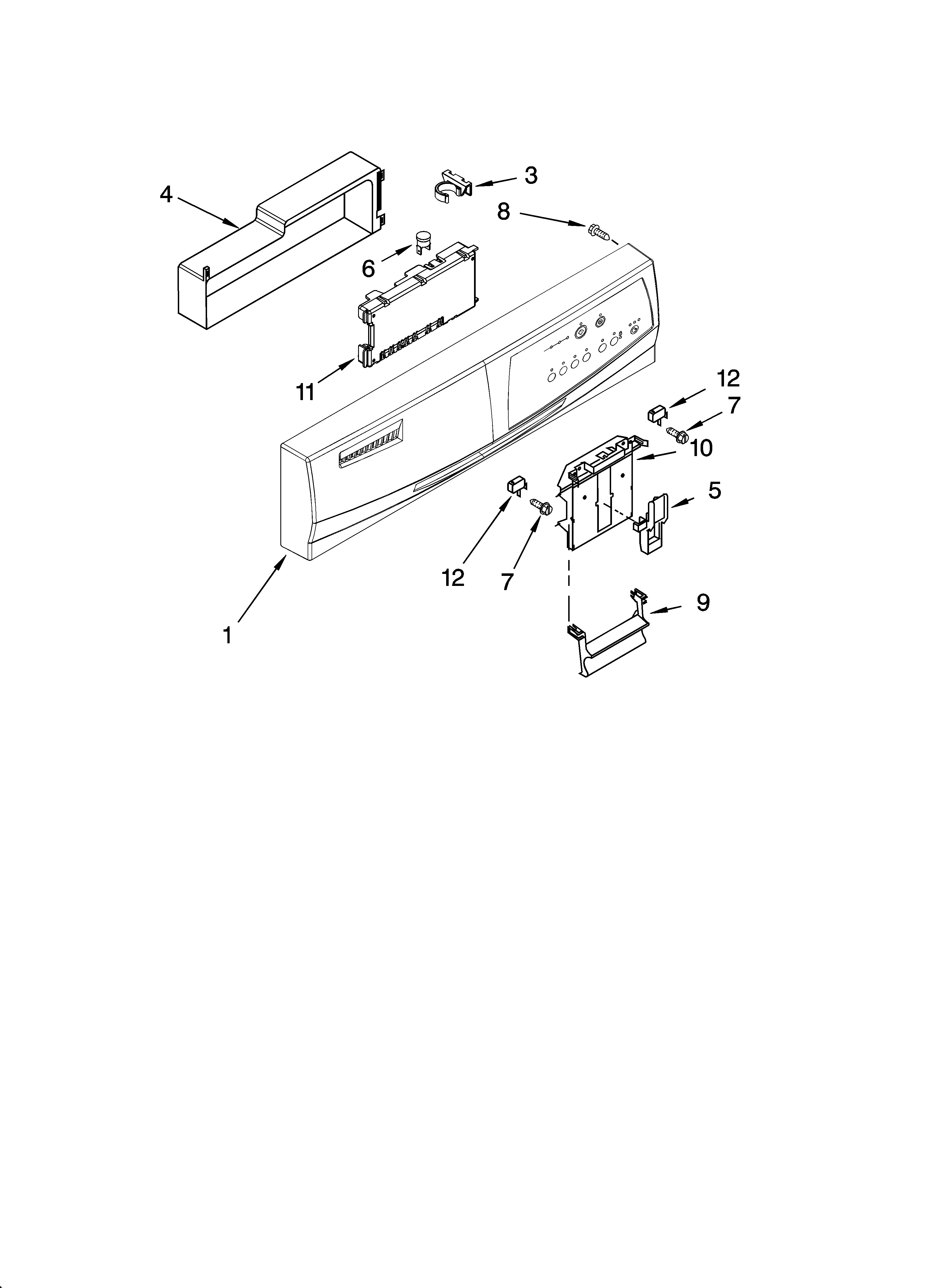 Control panel parts