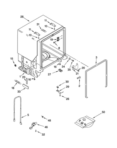 Tub and frame parts